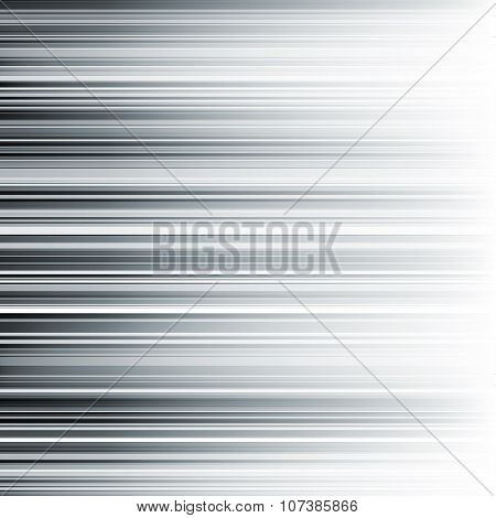 Abstract horizontal monochrome stripes gradient background