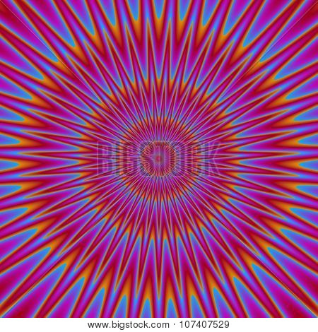 Psycho Floral Pattern Generated Texture