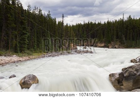Cascade Of The Sunwapta River