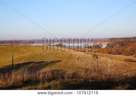 Landscape Of Country Side At Fall Time