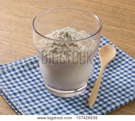 Delicious Yoghurt With Oats In A Cup