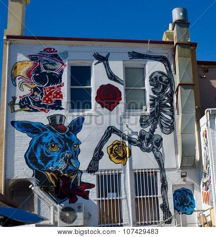 Colorful Custom Murals on White
