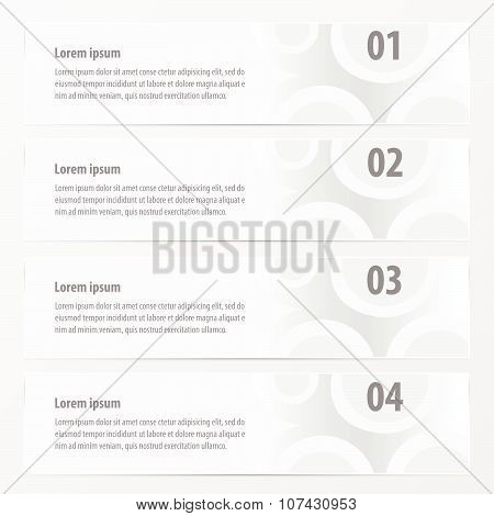 Cicle Design On Banner  White Color