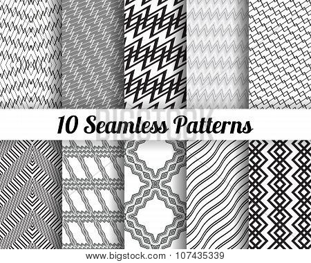 Set of 10 Abstract patterns