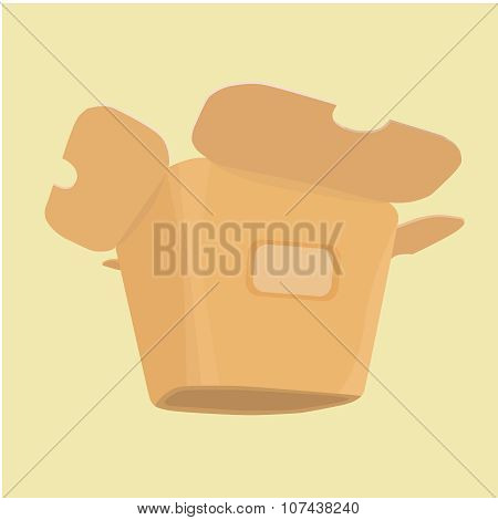 The layout of the carton for food from a fast food restaurant
