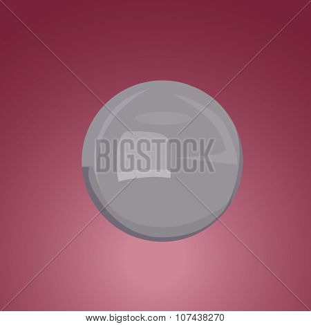 Vector sphere with reflections in the style of game art