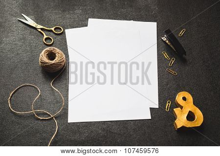 Cute And Stylish Brending Mockup Photo With Retro Filter Effect