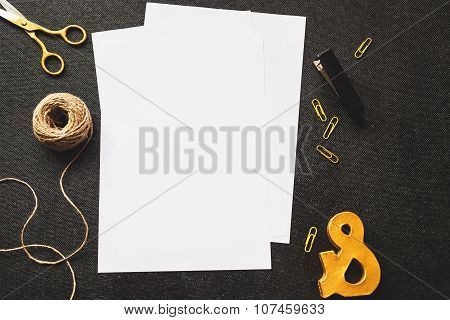Cute And Stylish Brending Mockup Photo With Retro Filter Effect