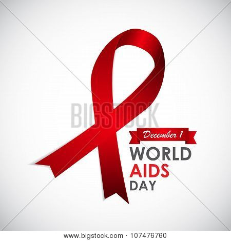 Red Ribon - Symbol of 21 December World AIDS Day