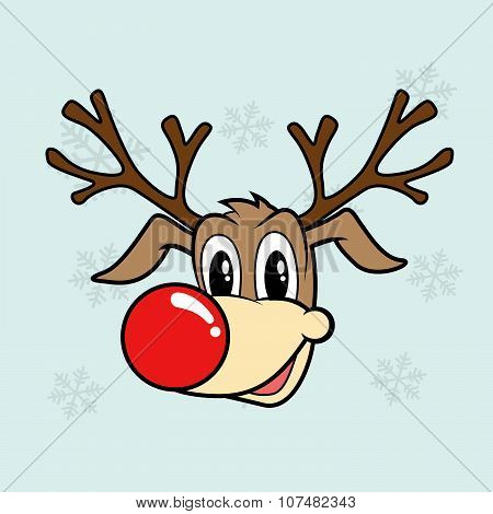 Friendly Reindeer Vector Illustration