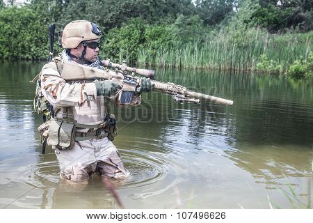 crossing the river