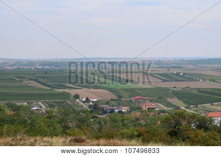 View Of The Countryside Around The Town Retz