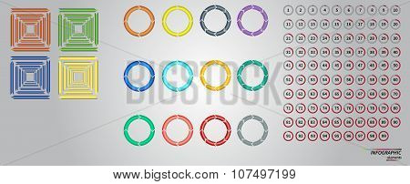 Vector  Template for cycle diagram, graph, presentation and round chart