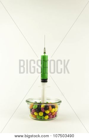Seringe And Candies