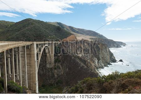 Bixby Bridge On Cabrillo Highway