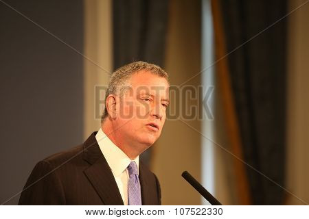 Mayor holds city hall press conference