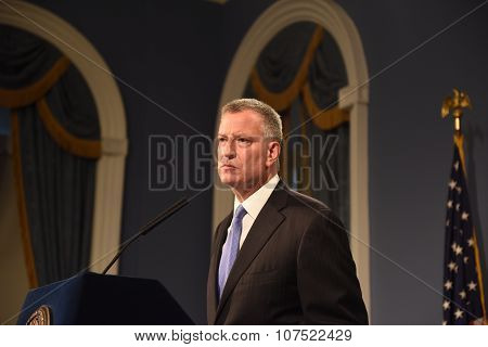 Mayor holds city hall press conference