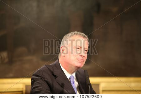 Mayor holds city hall press conference
