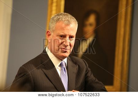Mayor holds city hall press conference