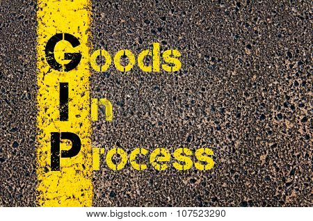Business Acronym Gip As Goods In Process