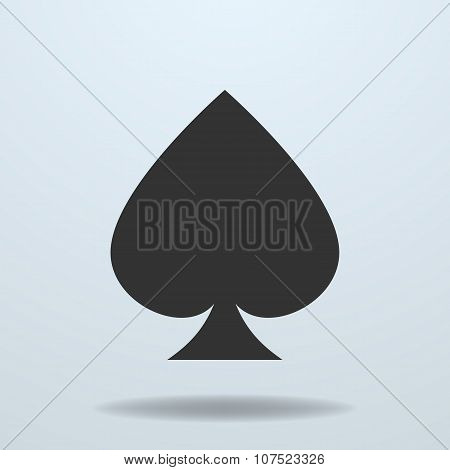 Vector Icon Of Spades Card Suit