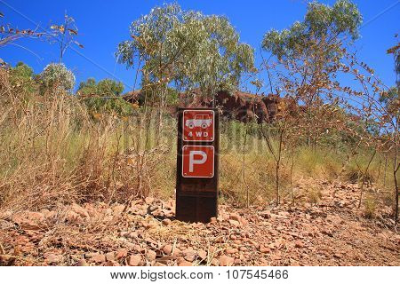 Parking sign