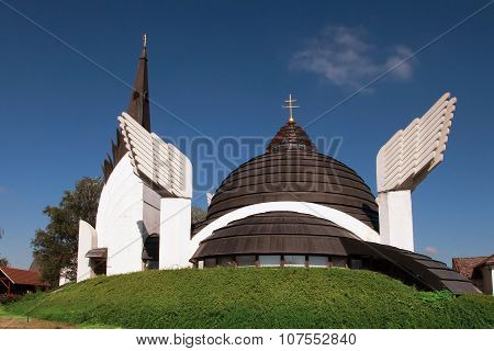 Csenger, Hungary - Circa July 2014 : Greek Catholic Church In Csenger, Hungary  Circa July 2014. Its