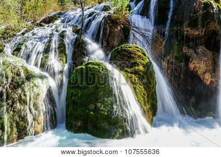 Waterfall in the autumn