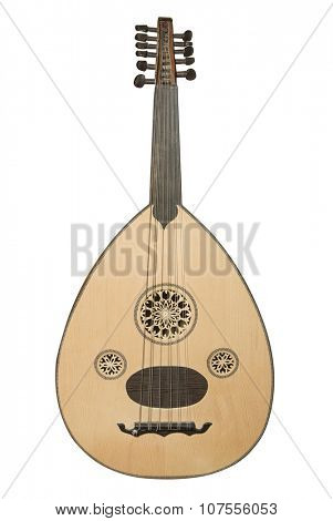 Arabic musical instrument isolated on white