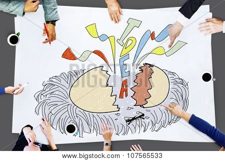 Creativity Idea Imagination Reveal Surprise Concept