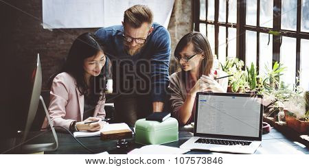 Business Team Corporate Marketing Working Concept