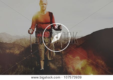 Compass Direction Navigation Adventure Instrument Concept