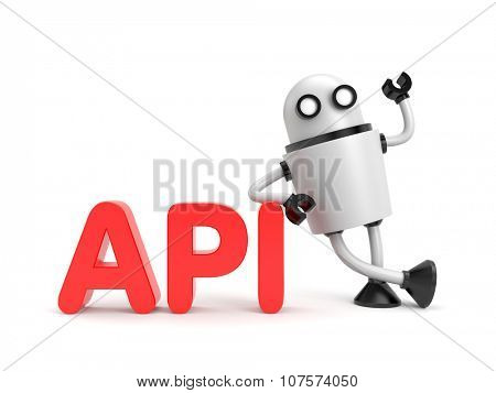 Robot with API word