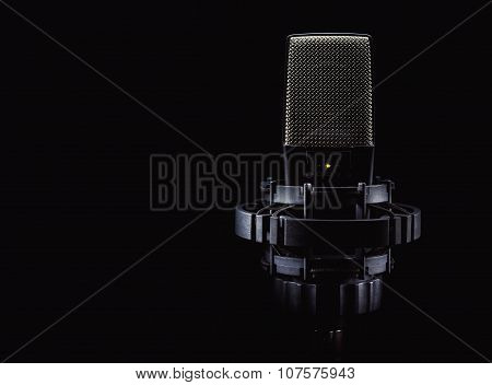 Modern Microphone On Stand
