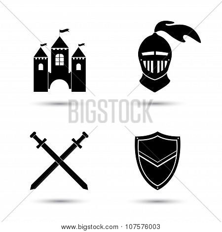 Medieval Icons Set