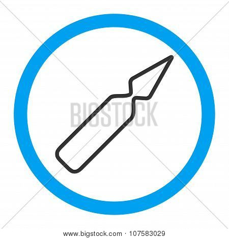 Empty Ampoule Rounded Vector Icon