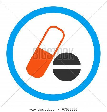 Medication Rounded Vector Icon
