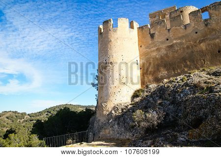 Castle At Biar, Valencia Y Murcia, Spain