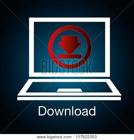 Download icon button