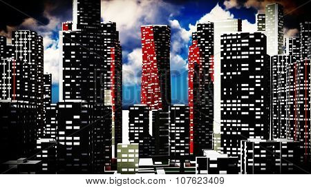 Concrete jungle - urban panorama