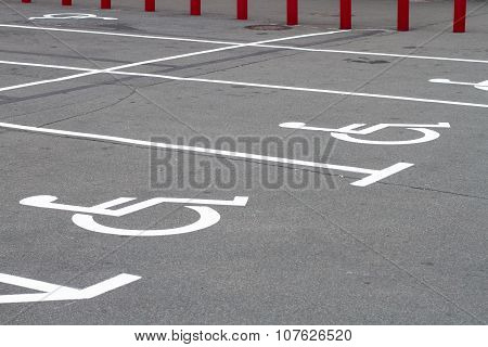 Invalid Signs On Parking Asphalt