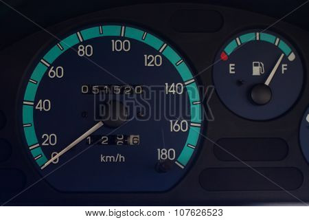 Closeup Speedometer