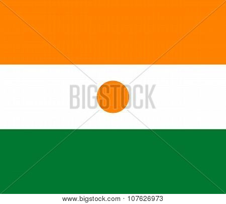 National Flag Of Republic Of Niger - Official Proportions And Colors