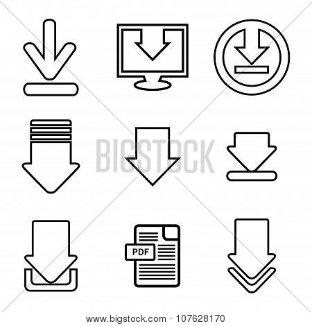 Download icon button