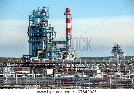 Pipelines and towers, heavy industry