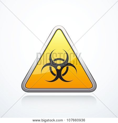 Biohazard triangle sign