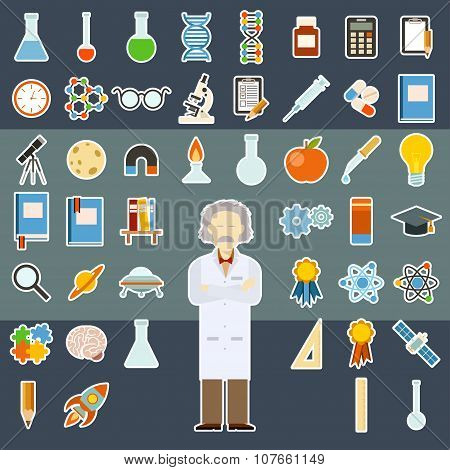 Sciense sticker icons