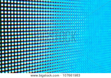 Abstract blur de-focussed blue led screen