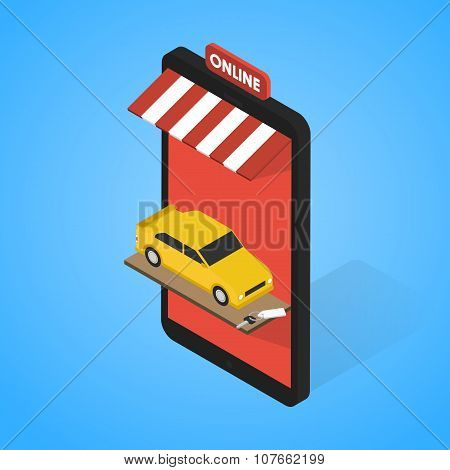 Rentals and sales of cars online.