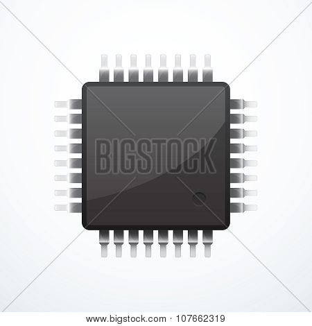 Central processing unit. Vector illustration eps 10.